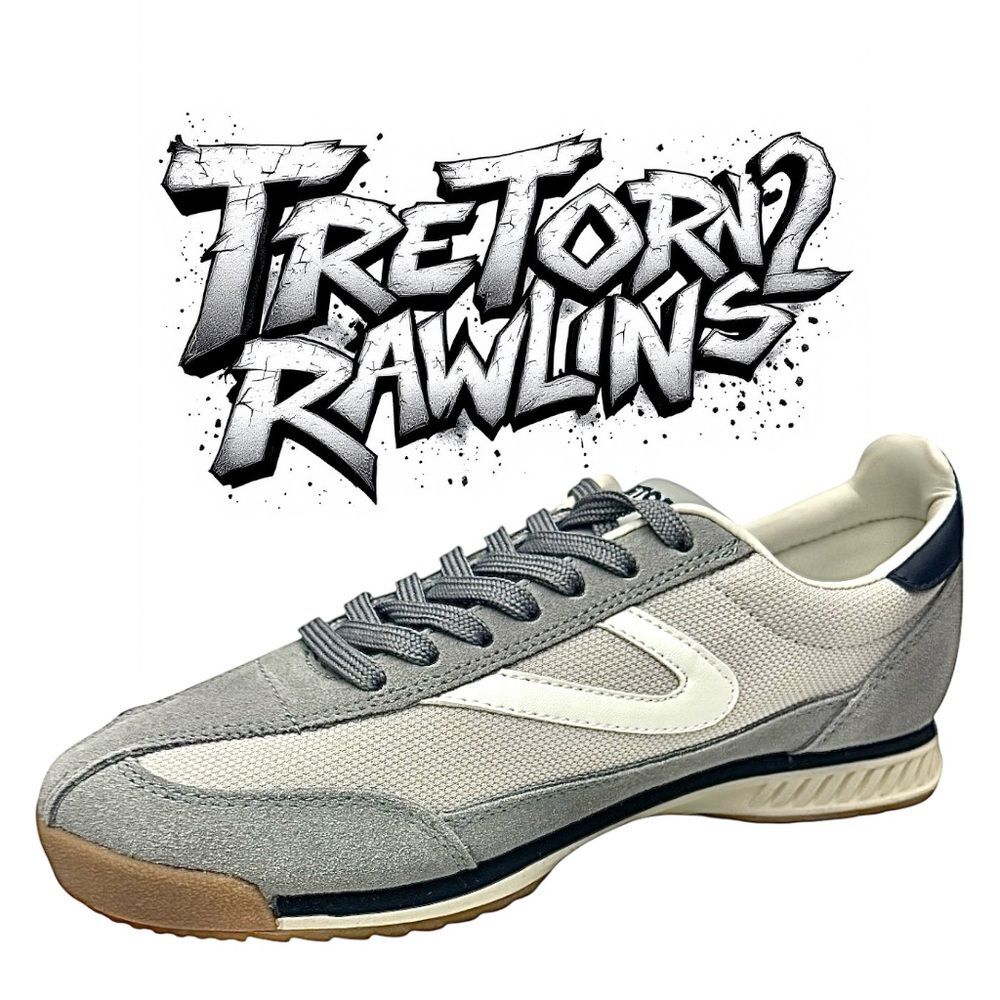 Tretorn Rawlins2 NWOB Women’s Gray Blue Vintage White Size 6 Medium